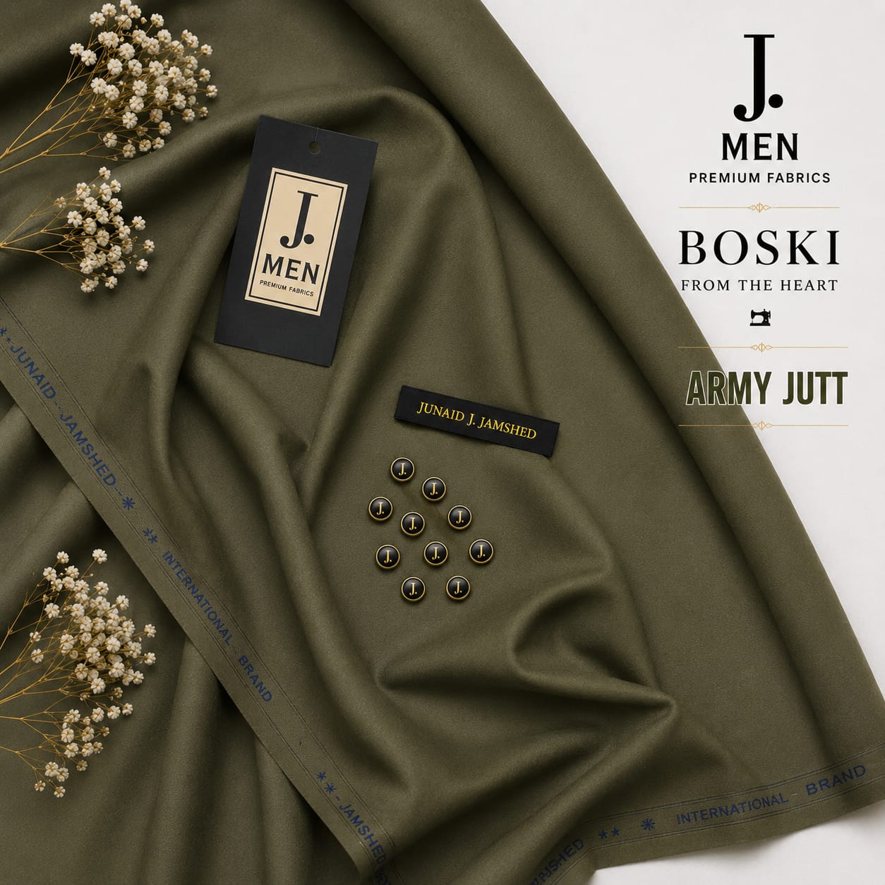 J. Boski Wash & Wear – Army Jutt